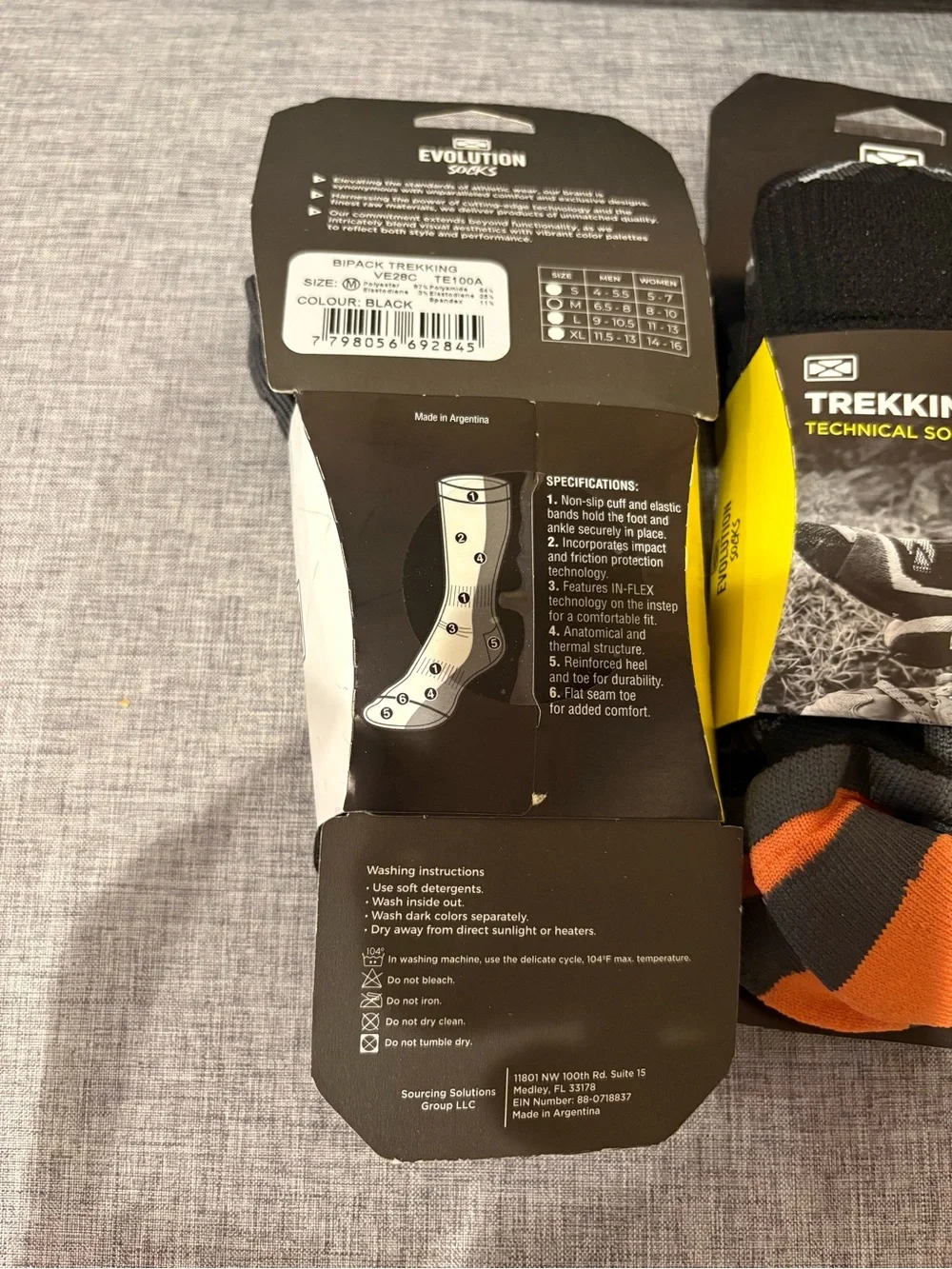 Bipack Trekking Technical Socks Evolution Sz M Compression Hiking Bundle 4